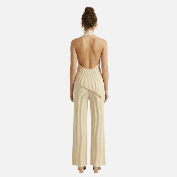Plissee Set mit Neckholder-Ausschnitt für Damen