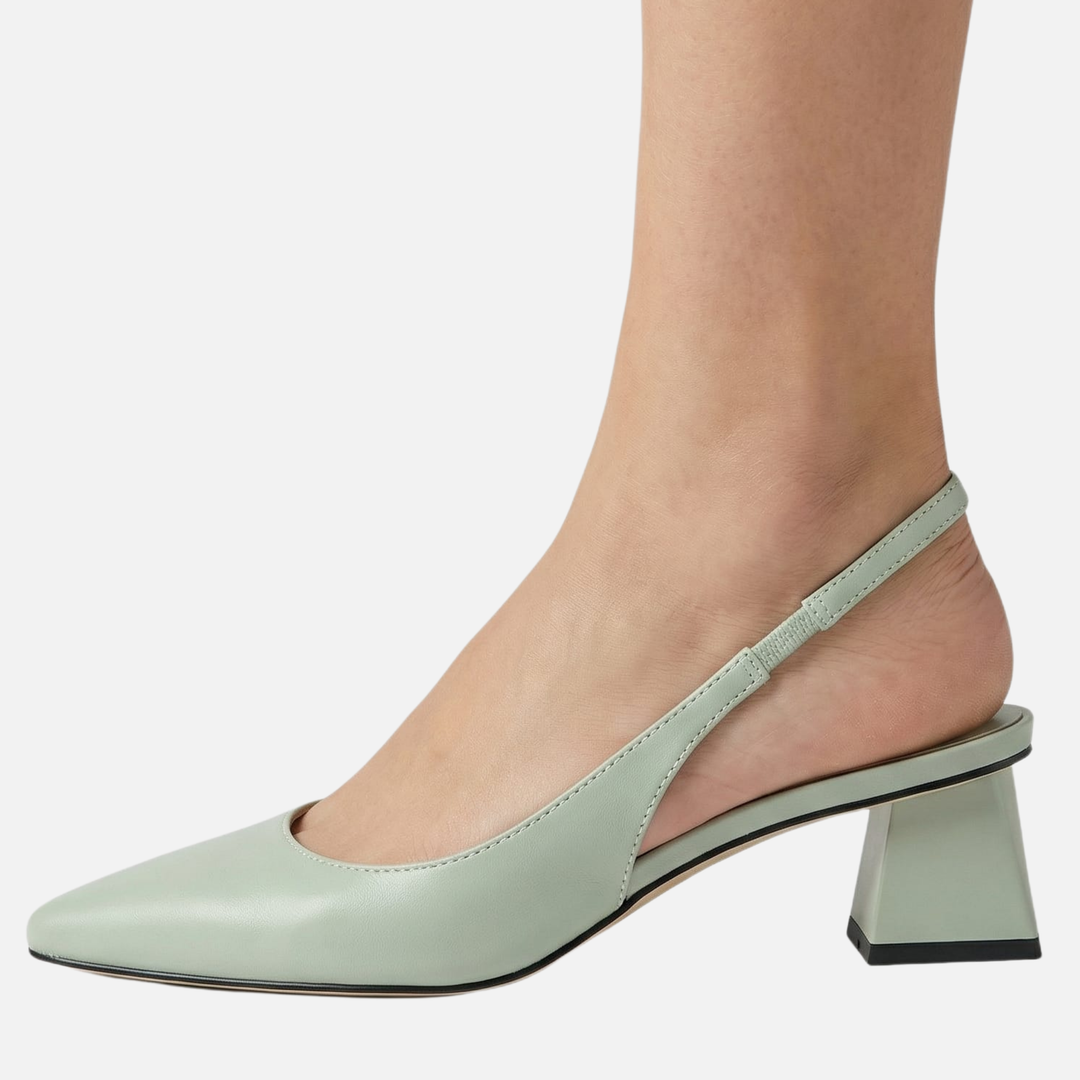Pumps mit spitzer Zehenpartie und Fersriemen für Frauen