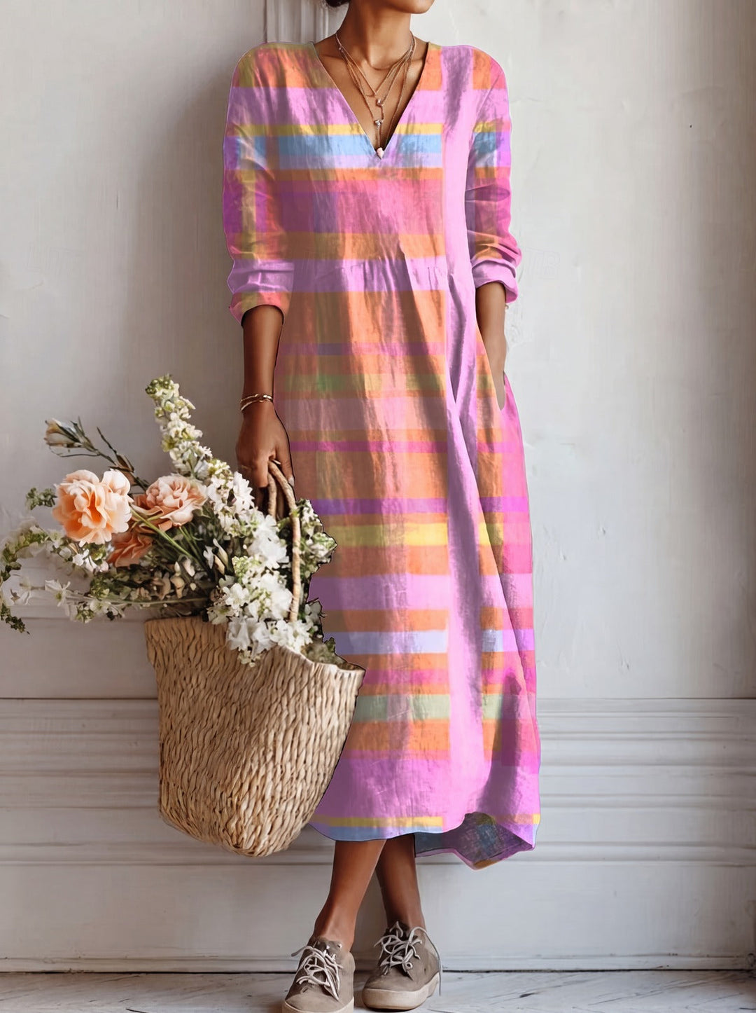 Rose_Alltagskleid_fuer_Damen_Hoher_Tragekomfort_mit_modischem_Design_1