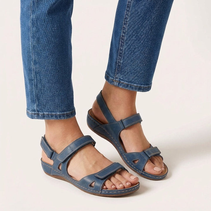Sandalen fuer Damen Verstellriemen offener Zeh Komfort 1