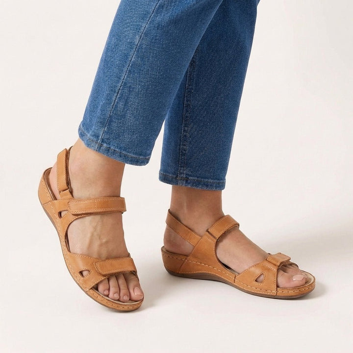 Sandalen fuer Damen Verstellriemen offener Zeh Komfort 2