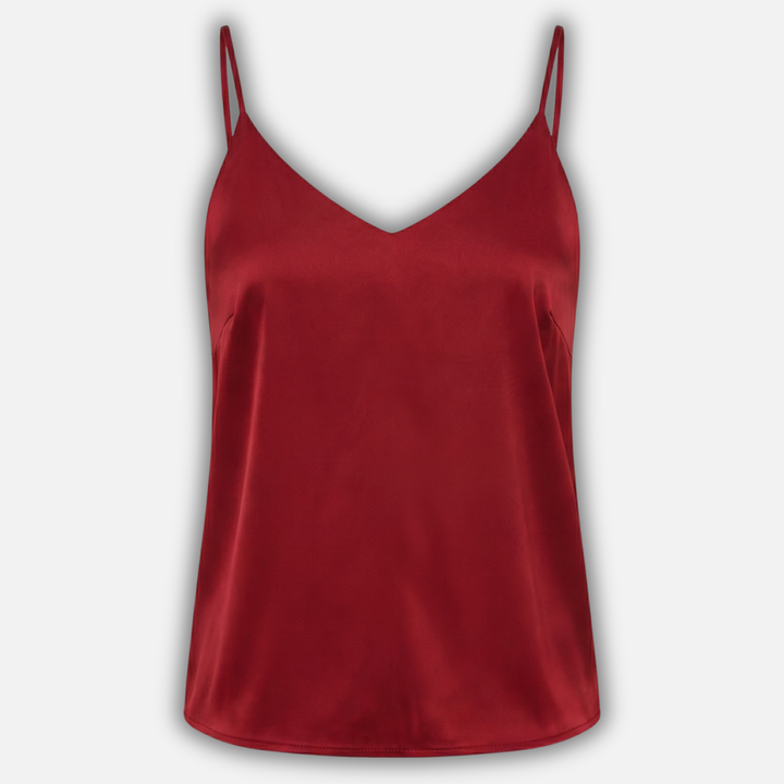 Satin Cami Top mit V-Ausschnitt für Damen