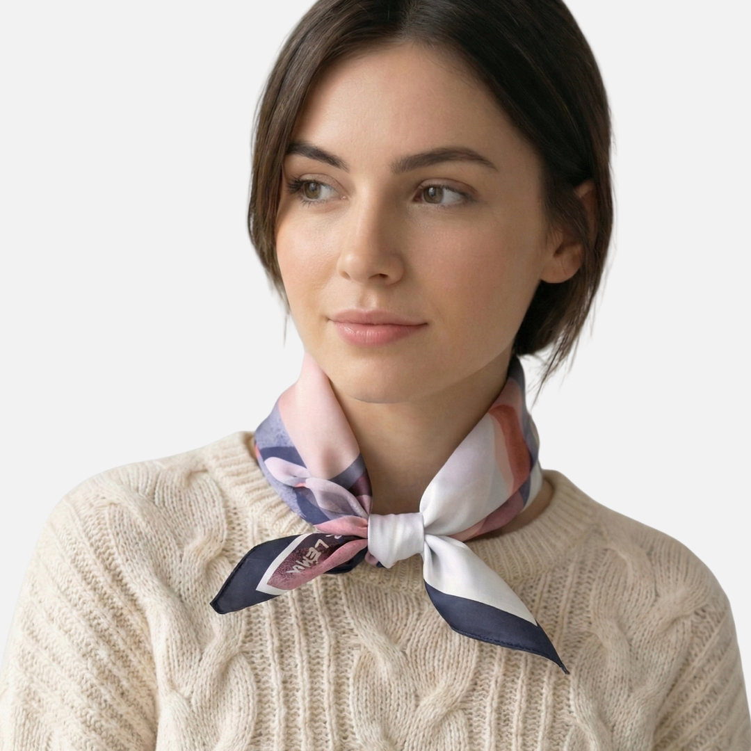 Satin Quadrat Schal mit auffälligem Druckmuster für Damen