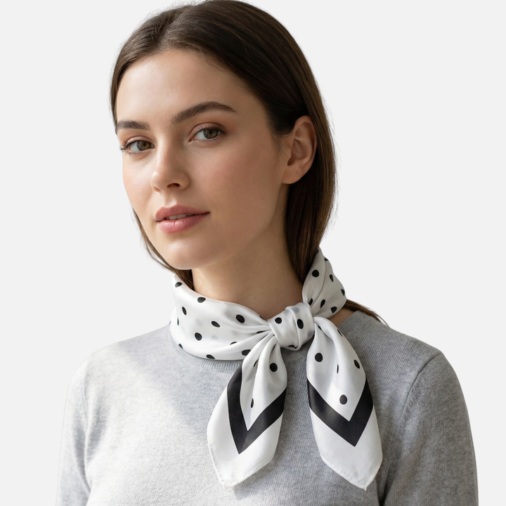 Satin Quadrat Schal mit auffälligem Druckmuster für Damen