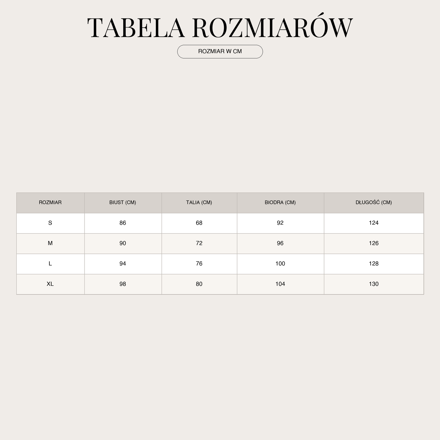 Damska satynowa sukienka midi – Z dekoltem wodospadowym i eleganckim fasonem size chart