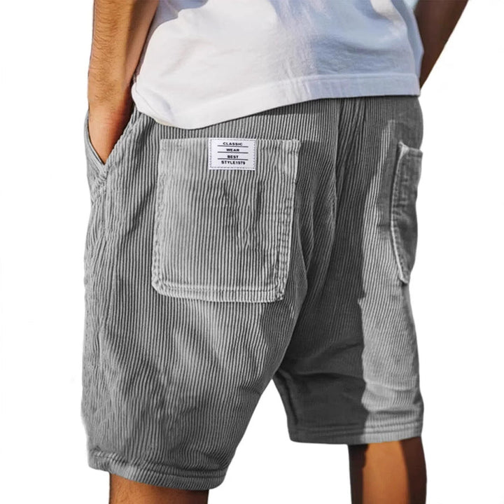 Shorts fuer Herren Laessig mit elastischem Bund sommerlich 1