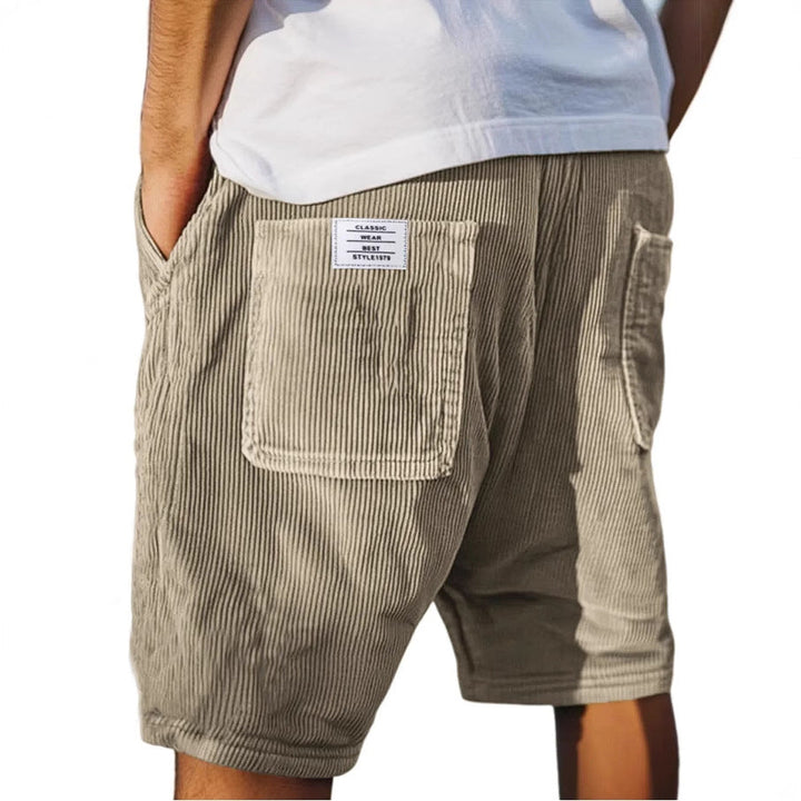 Shorts fuer Herren Laessig mit elastischem Bund sommerlich 2