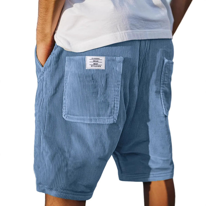 Shorts fuer Herren Laessig mit elastischem Bund sommerlich 3