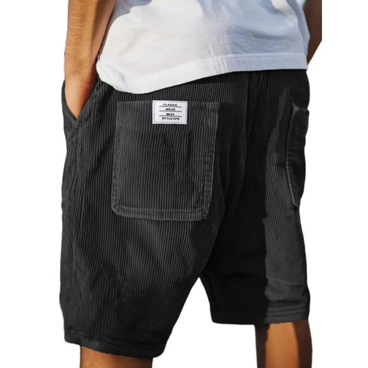 Shorts fuer Herren Laessig mit elastischem Bund sommerlich 5