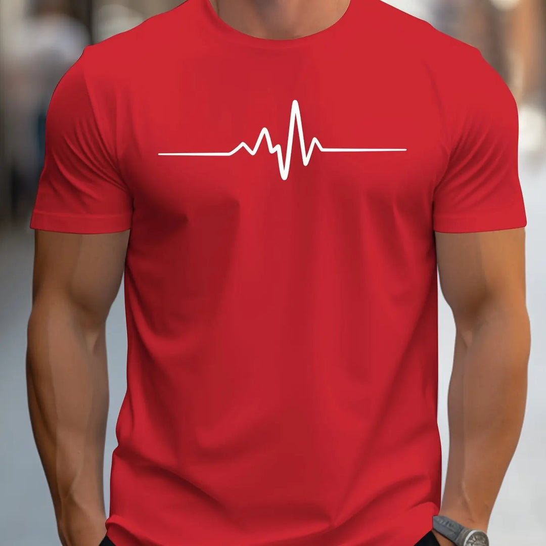 Slim-Fit Graphic Knit T-Shirt für Herren – Short Sleeve Round Neck 9