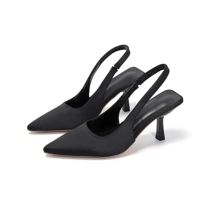 Slingback Kitten Heels fuer Damen Spitze Kappe 2