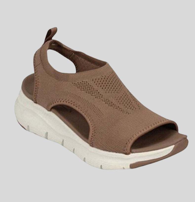 Slip_On_Sport_Sandalen_fuer_Damen_Strick_Design_mit_Fussbett_5