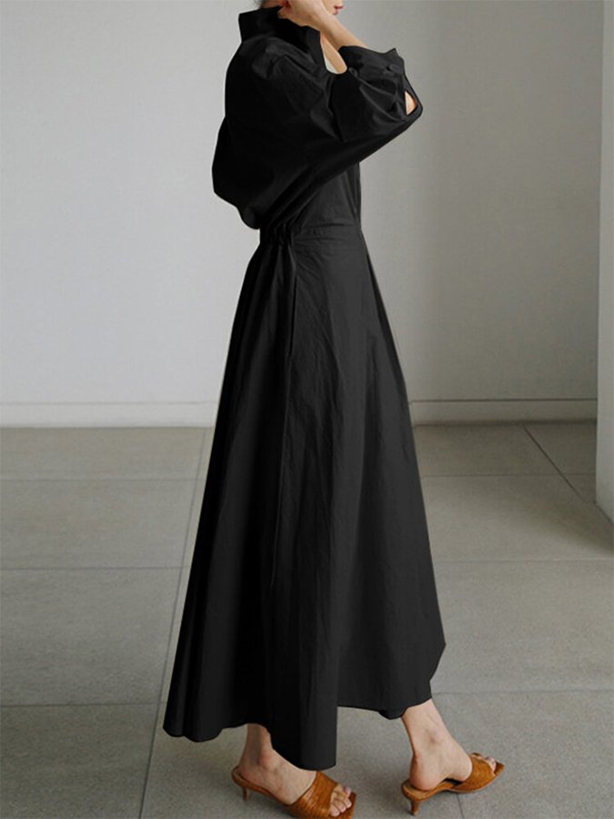 Sommerliches Hemdkleid für Damen | Maxi
