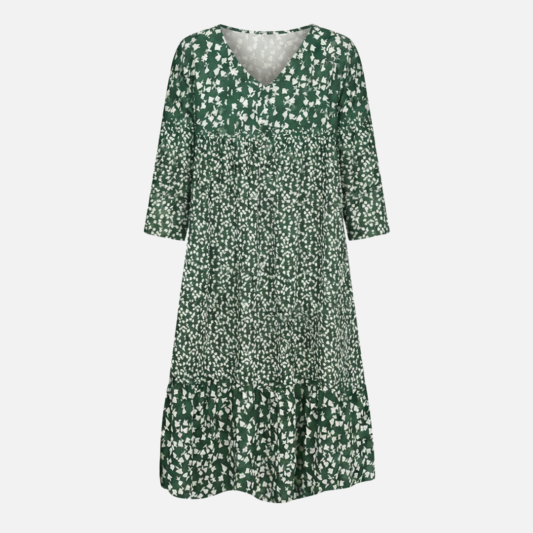Sommerliches Midi-Kleid Floral mit V-Ausschnitt für Damen