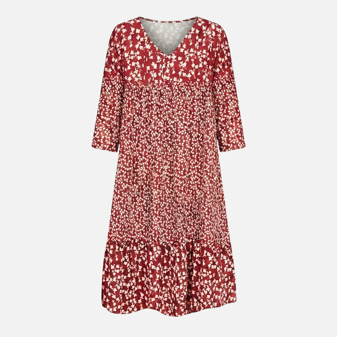 Sommerliches Midi-Kleid Floral mit V-Ausschnitt für Damen