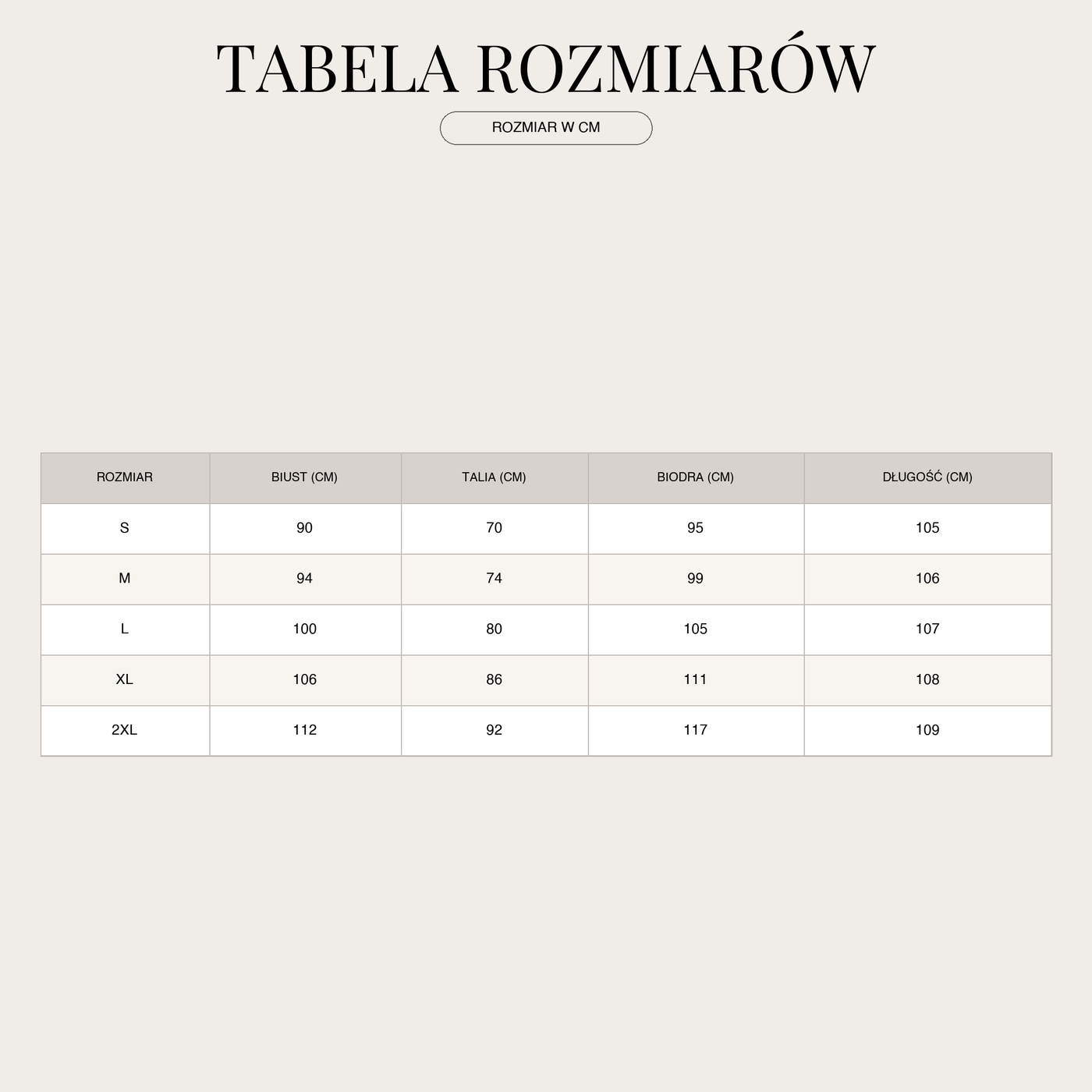Koronkowa sukienka-marynarka damska – długość midi, szalowy kołnierz z długimi size chart