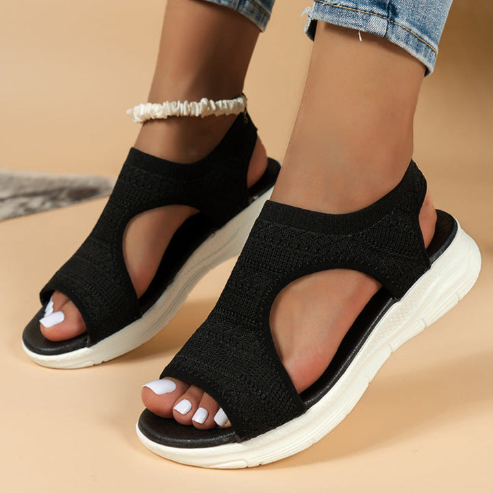 Sport-Sandalen für Damen – Mit gepolsterten Strickriemen und Komfort-Fußbett 1