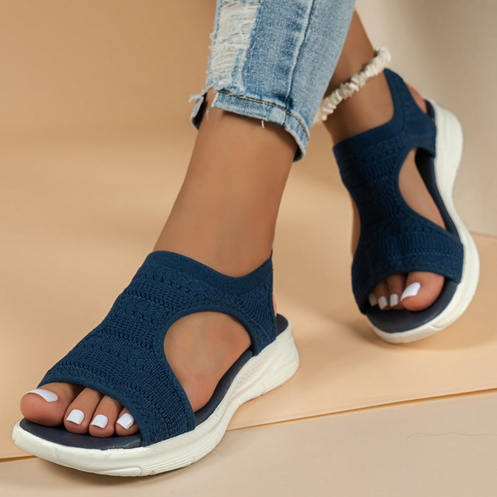Sport-Sandalen für Damen – Mit gepolsterten Strickriemen und Komfort-Fußbett 3