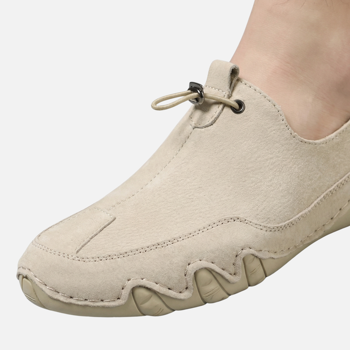 Sportliche Slip-On Sneaker Elastische Schnürung mit Gummisohle für Herren