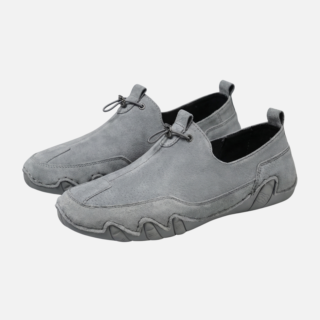 Sportliche Slip-On Sneaker Elastische Schnürung mit Gummisohle für Herren