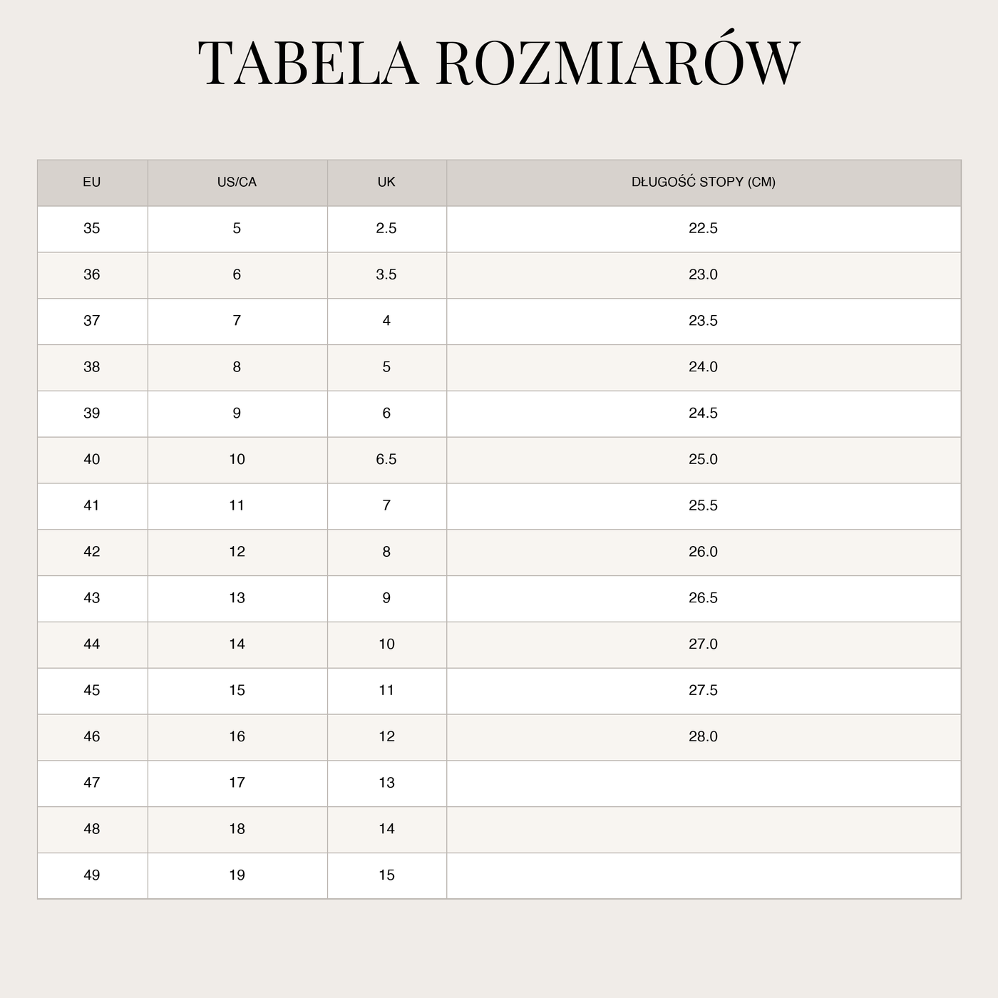 Klassische Chelsea-Stiefel – Schlupfdesign mit Komfort size chart