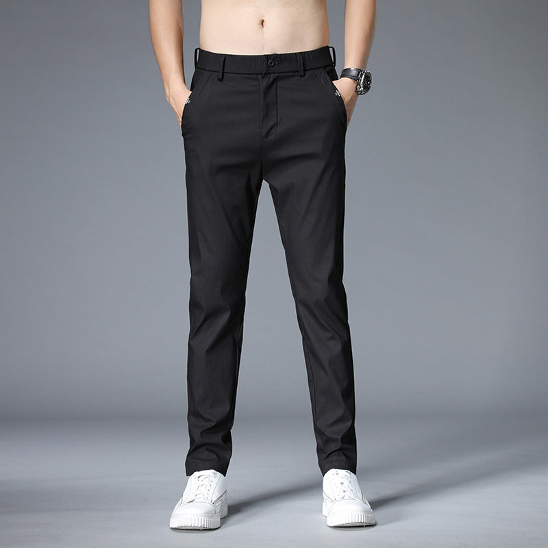 Straight Leg Stretch Hose mit Bund fuer Herren 4
