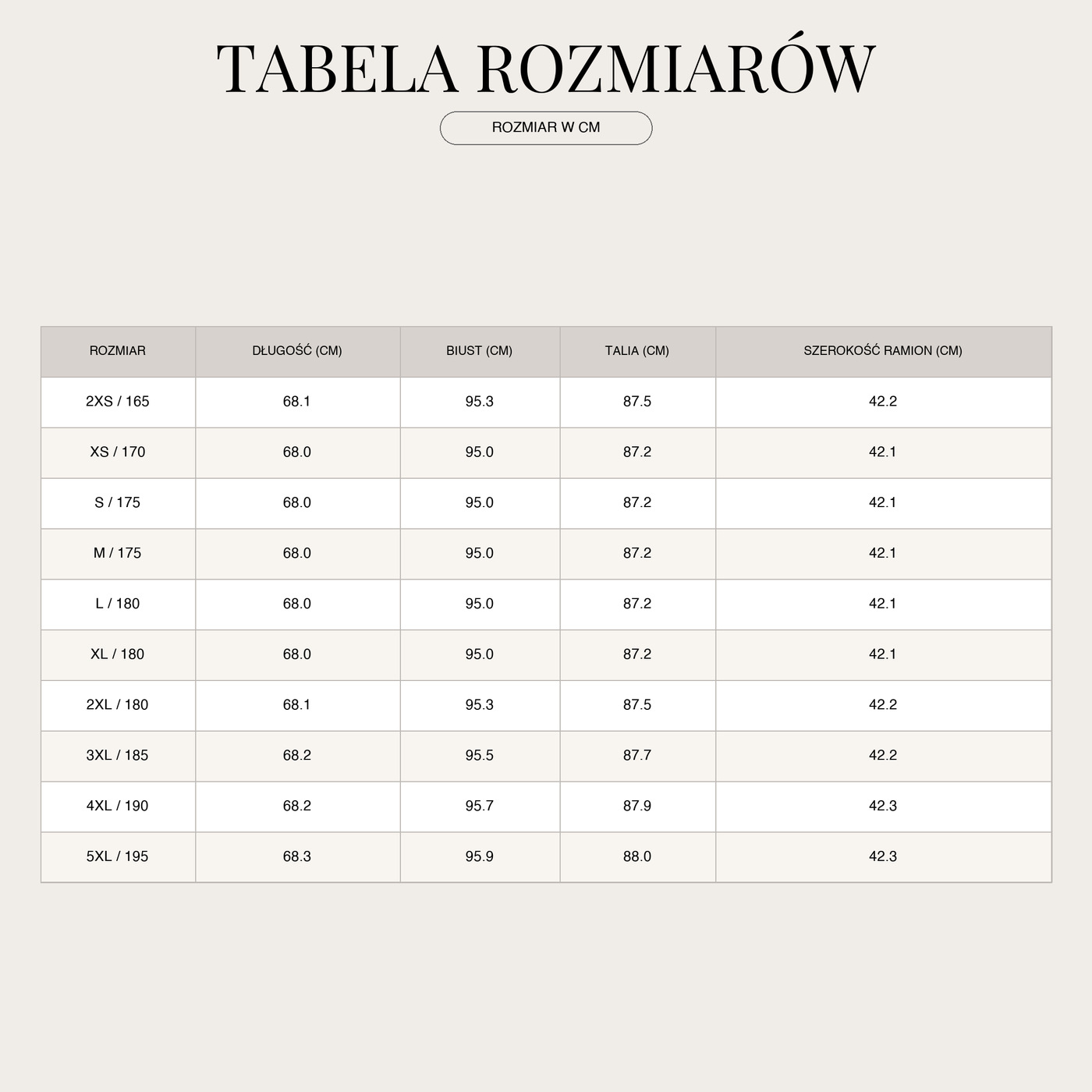 Stretch-Hemd für Herren – Slim Fit mit hohem Tragekomfort size chart