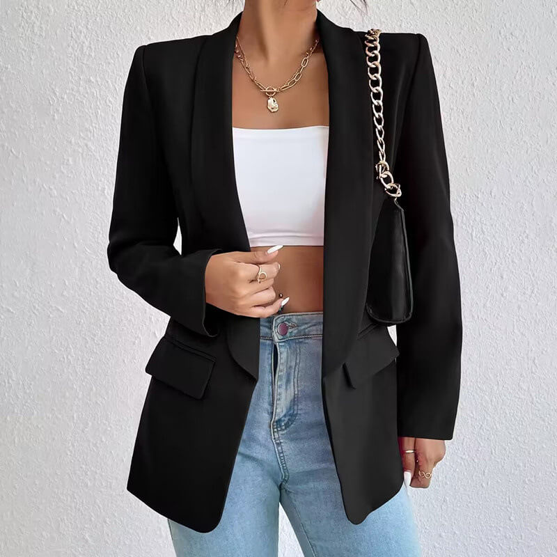 Taillierter Blazer für Damen – Mit schmalem Schnitt und Reverskragen 1
