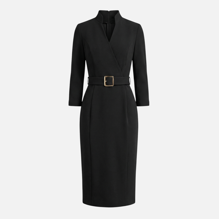 Taillierter Kleid mit Gürtel an der Taille für Frauen