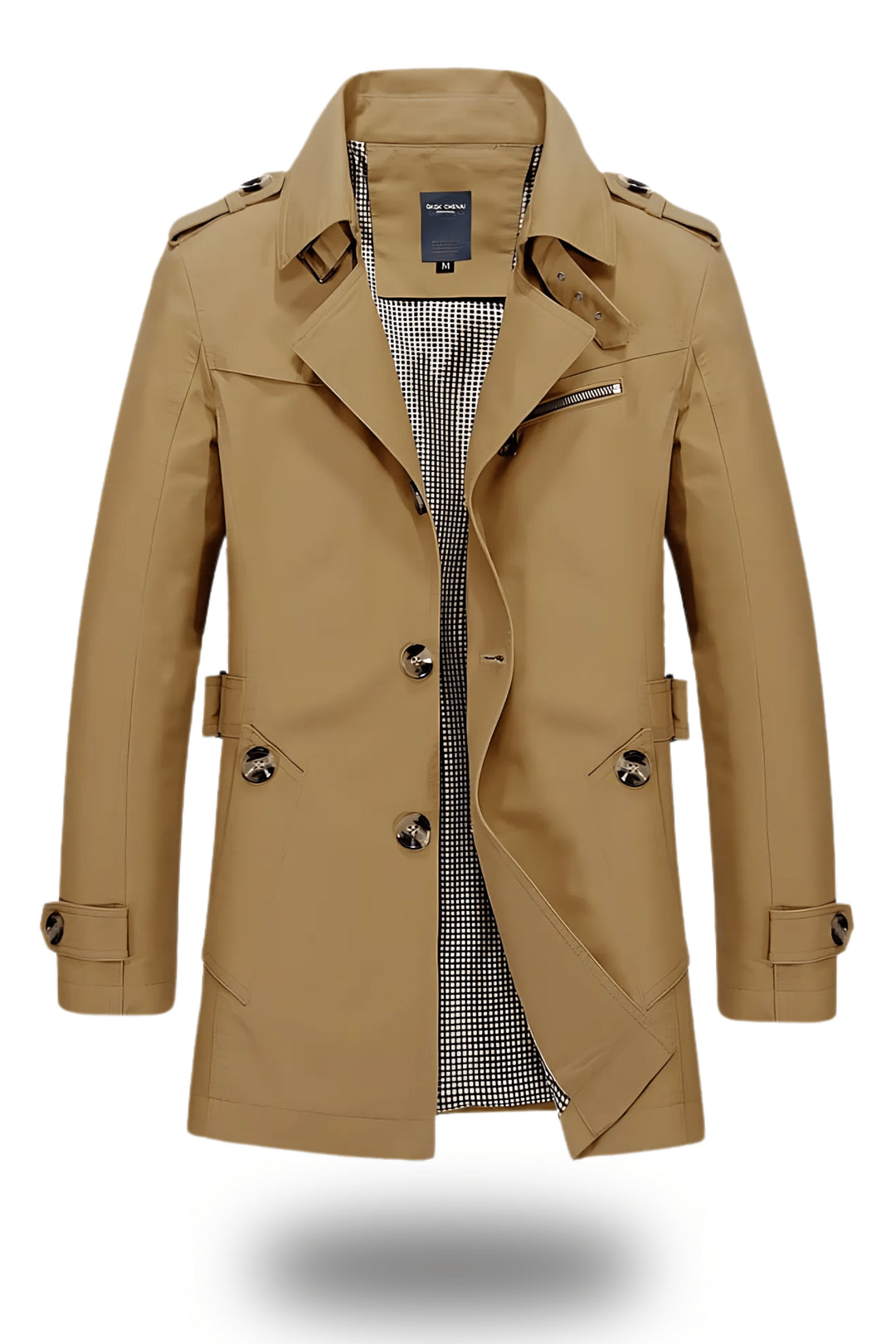 Trenchcoat mit umgelegtem Kragen für Herren – Klassisch 2