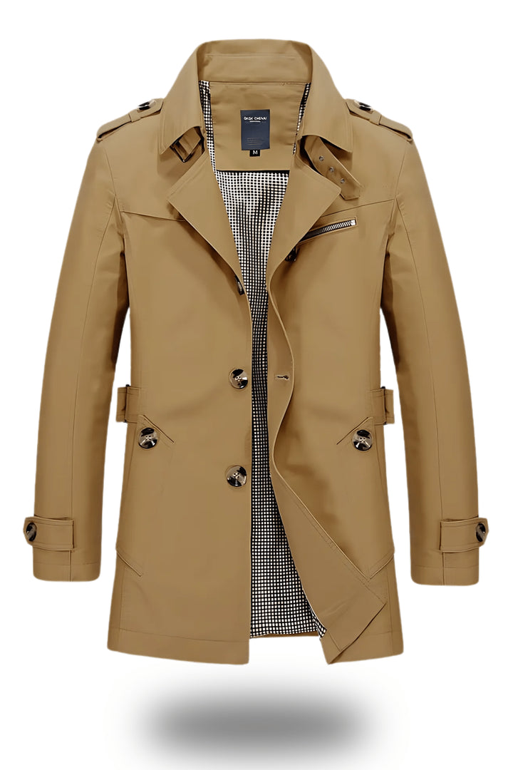 Trenchcoat mit umgelegtem Kragen für Herren – Klassisch 2