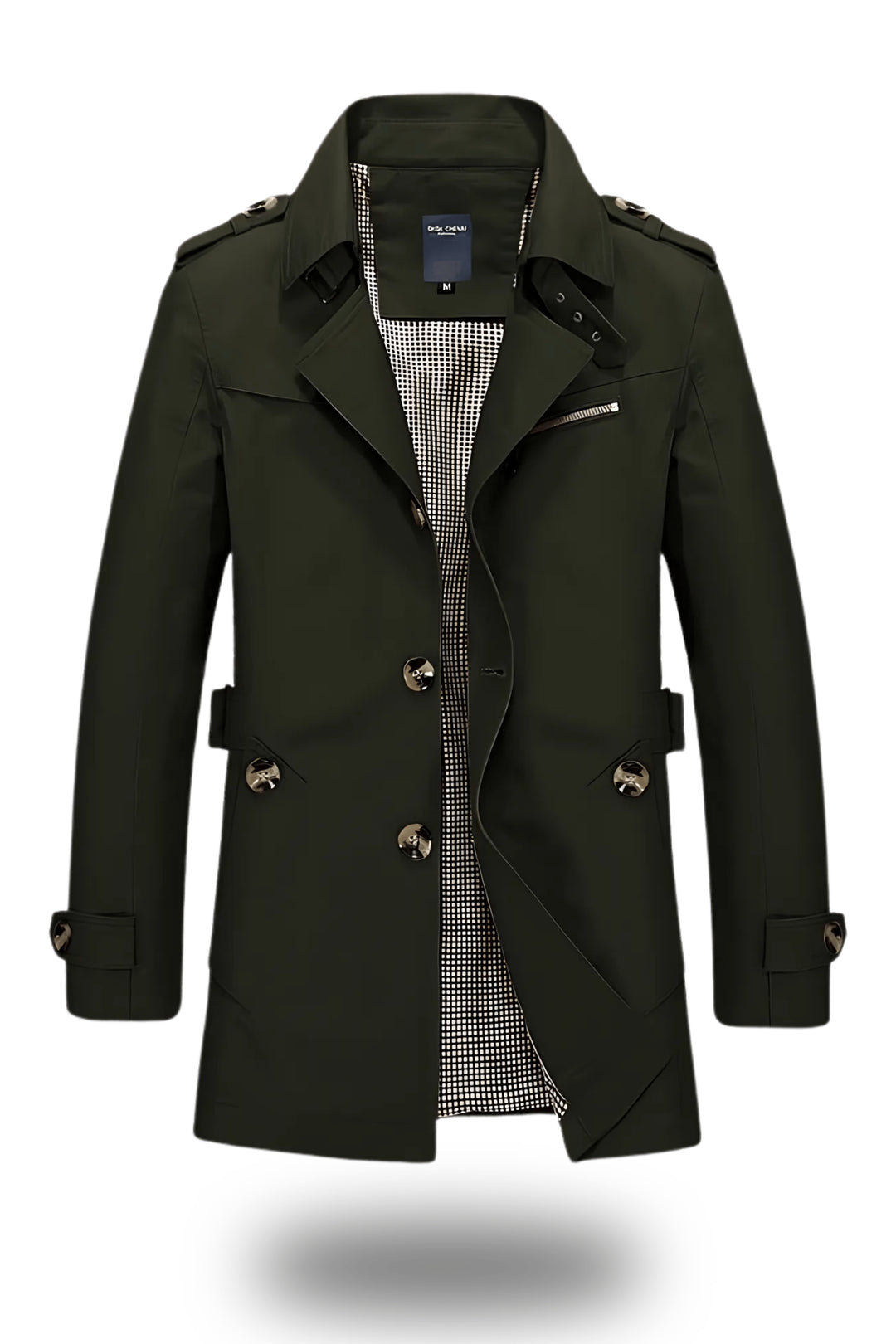 Trenchcoat mit umgelegtem Kragen für Herren – Klassisch 5