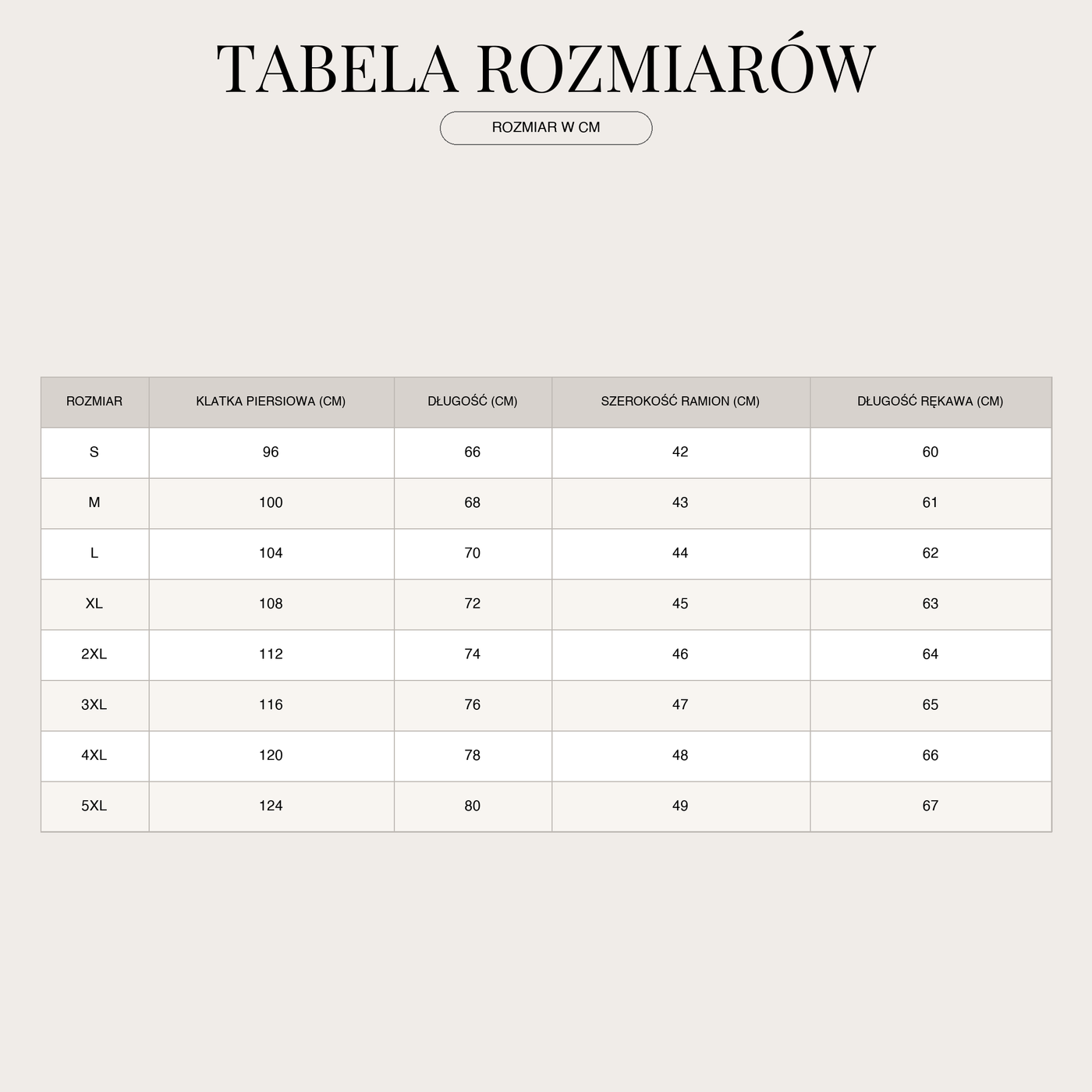 Sweter męski z dekoltem V – Z wełny merino zapinany na zamek size chart