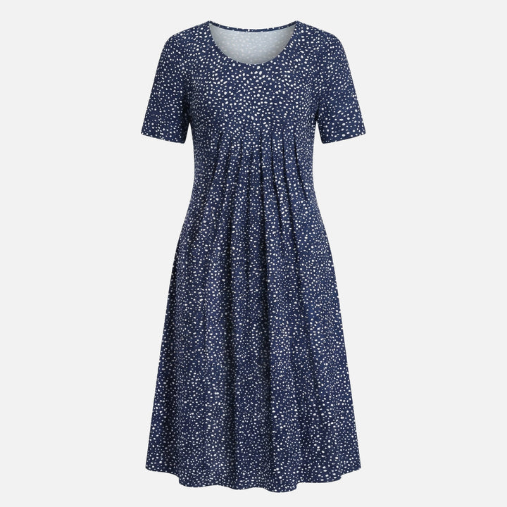 Viskose Midikleid mit Bindegürtel für Damen