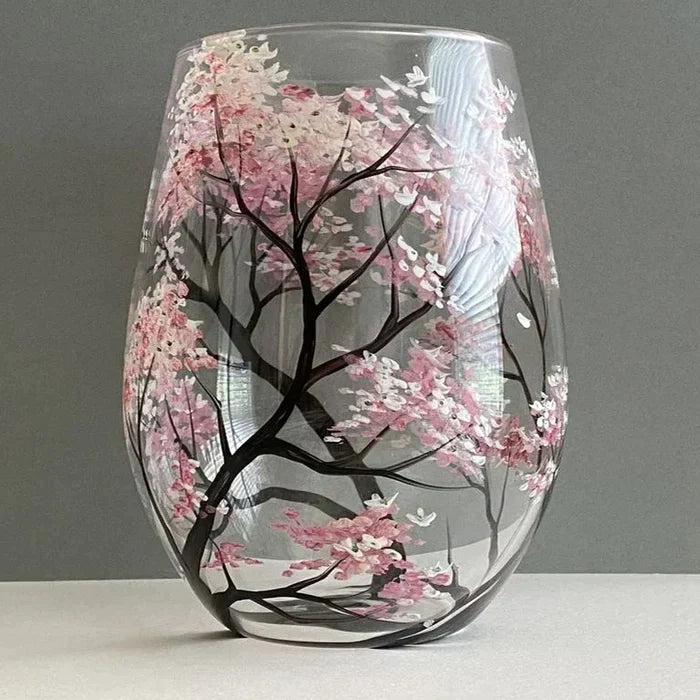 Weingl_ser_Vier_Jahreszeiten_Handbemaltes_Baum_Design_Set_2