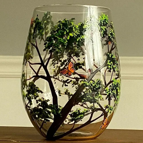 Weingl_ser_Vier_Jahreszeiten_Handbemaltes_Baum_Design_Set_6