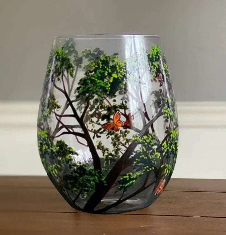Weingl_ser_Vier_Jahreszeiten_Handbemaltes_Baum_Design_Set_7