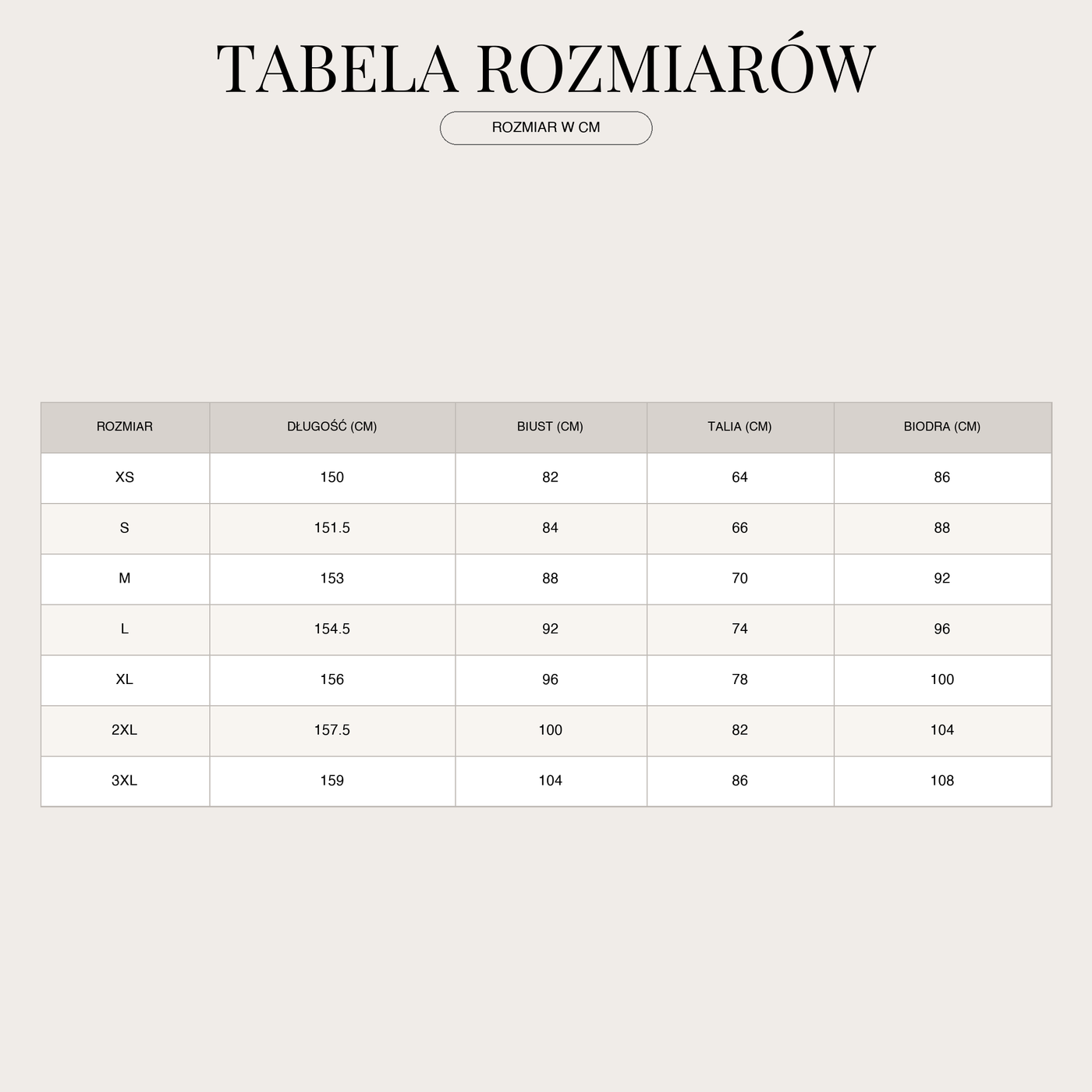Luźny kombinezon z wiązaniem na szyi dla kobiet size chart