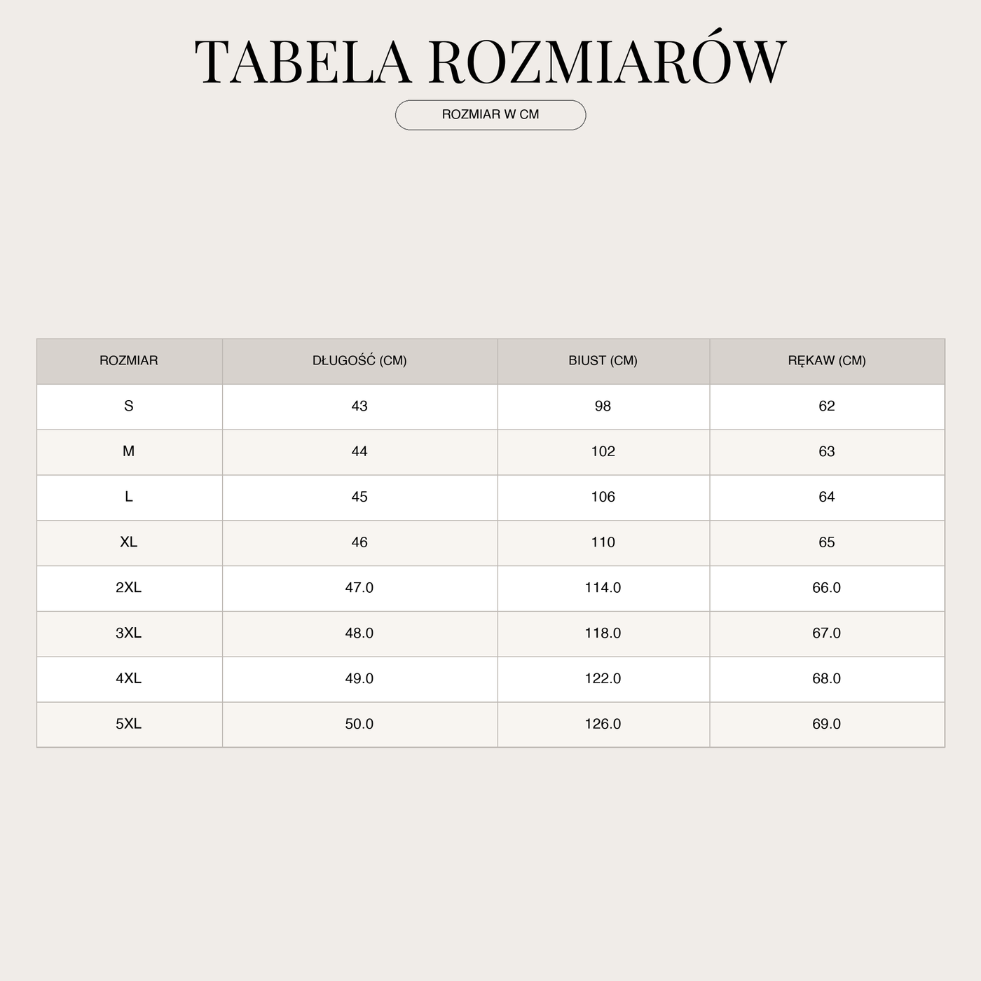 Top kopertowy dla kobiet – z kokardą i broszką   size chart