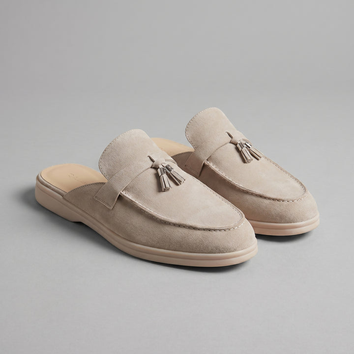 Wildleder-Loafer-Mules für Herren – Metallschnalle mit Schlupfdesign 1