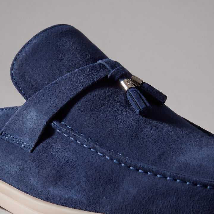 Wildleder-Loafer-Mules für Herren – Metallschnalle mit Schlupfdesign 14