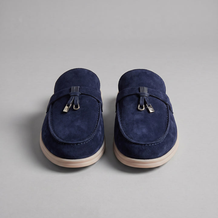 Wildleder-Loafer-Mules für Herren – Metallschnalle mit Schlupfdesign 15