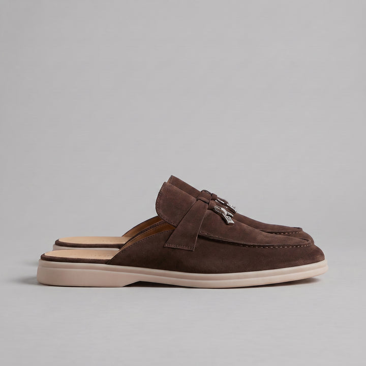 Wildleder-Loafer-Mules für Herren – Metallschnalle mit Schlupfdesign 20