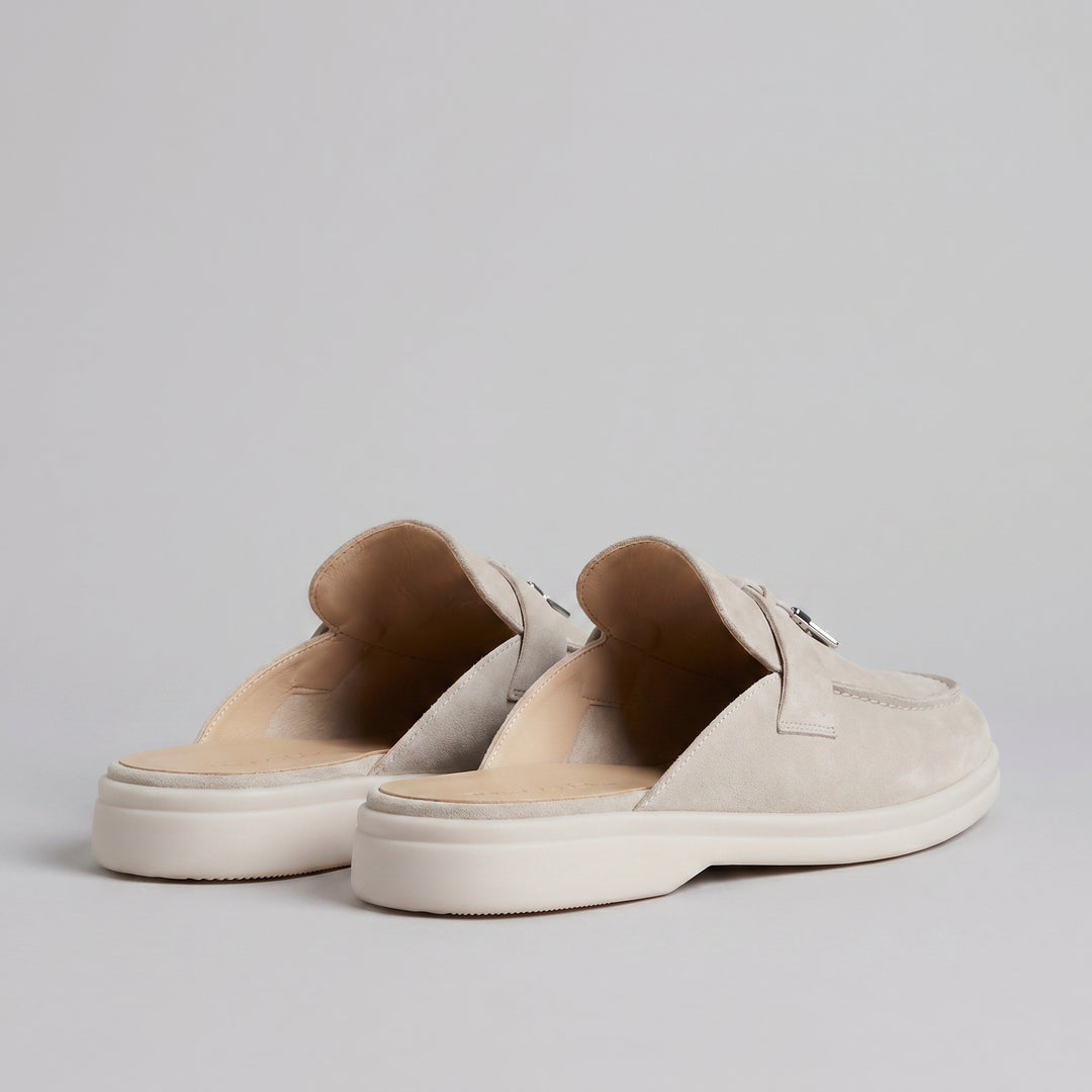 Wildleder-Loafer-Mules für Herren – Metallschnalle mit Schlupfdesign 3