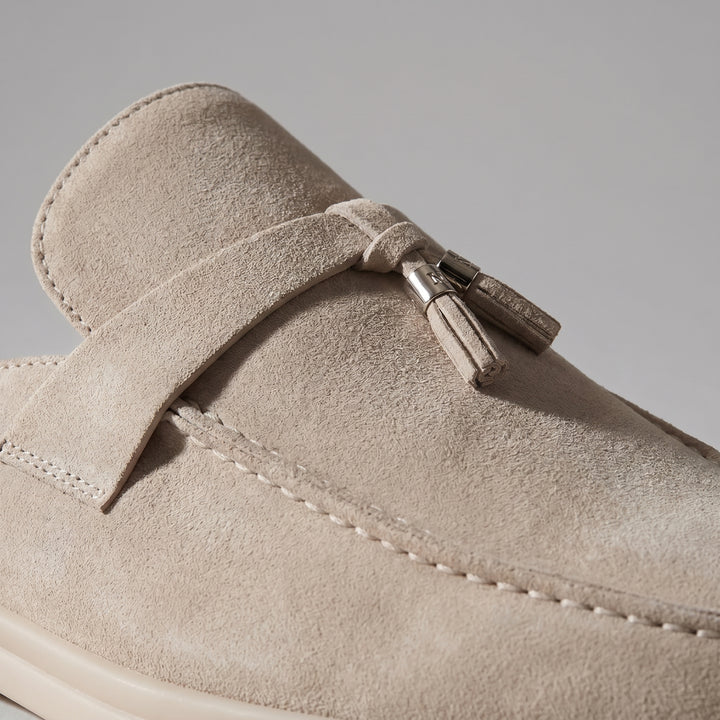 Wildleder-Loafer-Mules für Herren – Metallschnalle mit Schlupfdesign 4