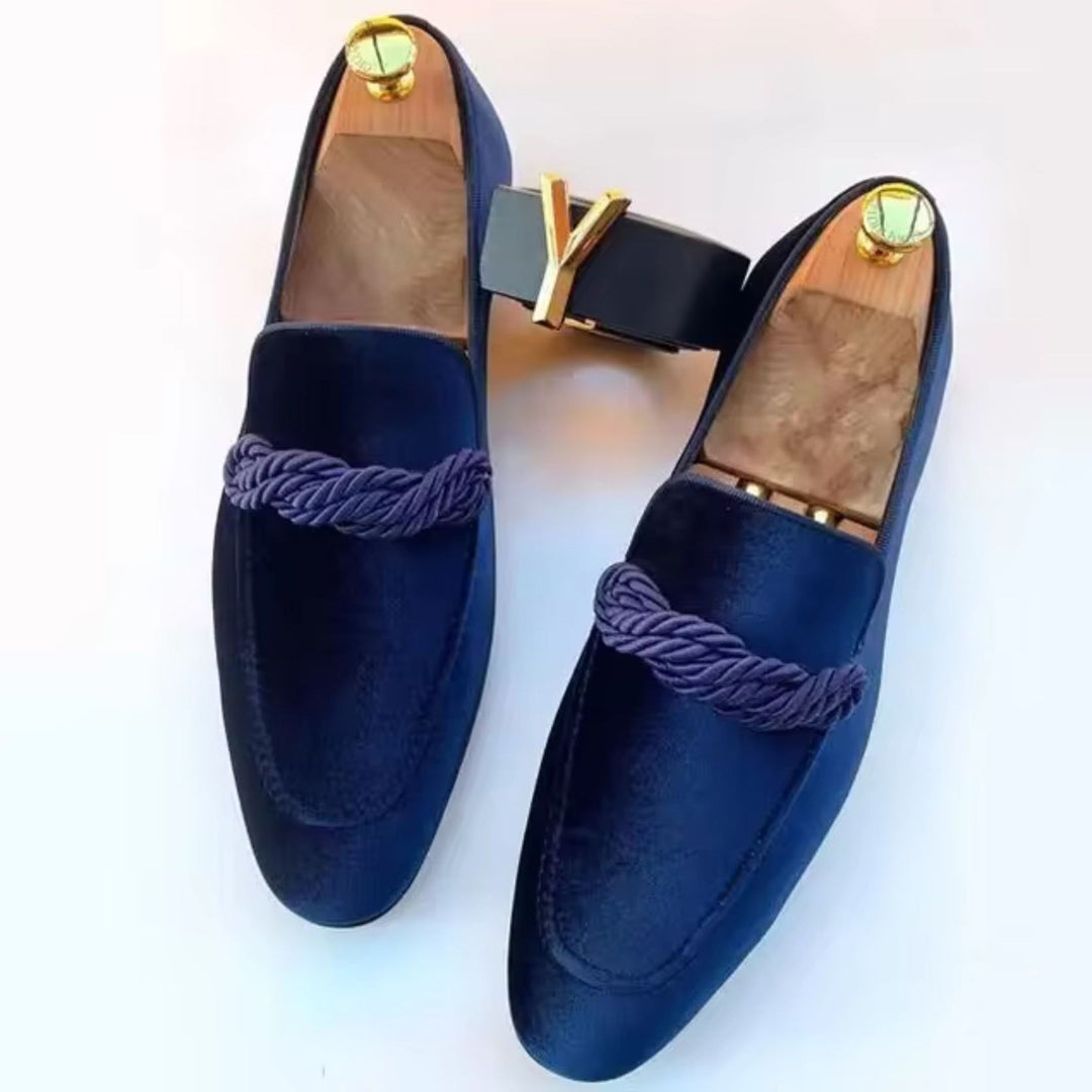 Wildleder Loafer mit Kordel Detail fuer Herren 1