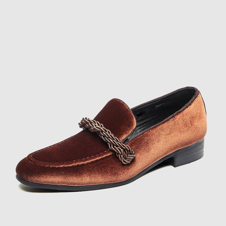 Wildleder Loafer mit Kordel Detail fuer Herren 5