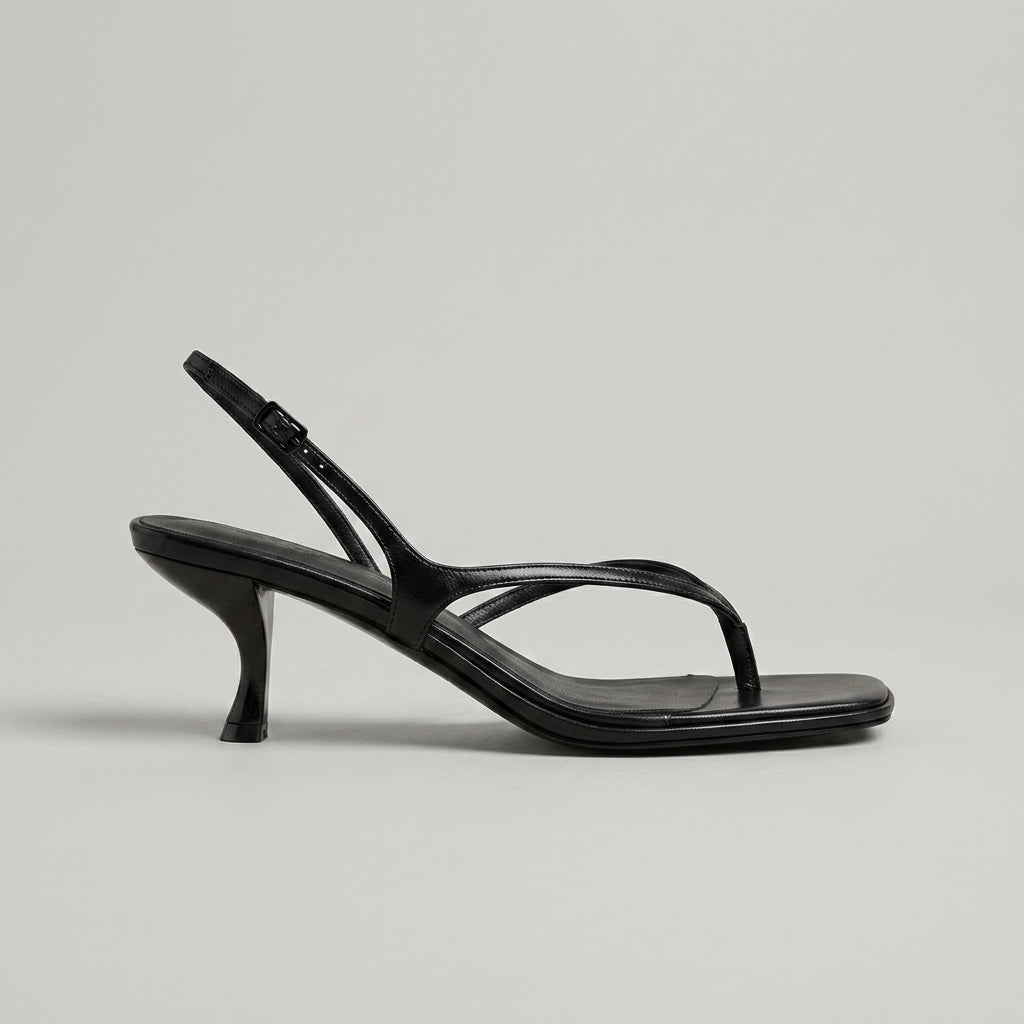 Zehensteg-Keilsandalen für Damen – Mit Fersenriemen und hohem Absatz 3
