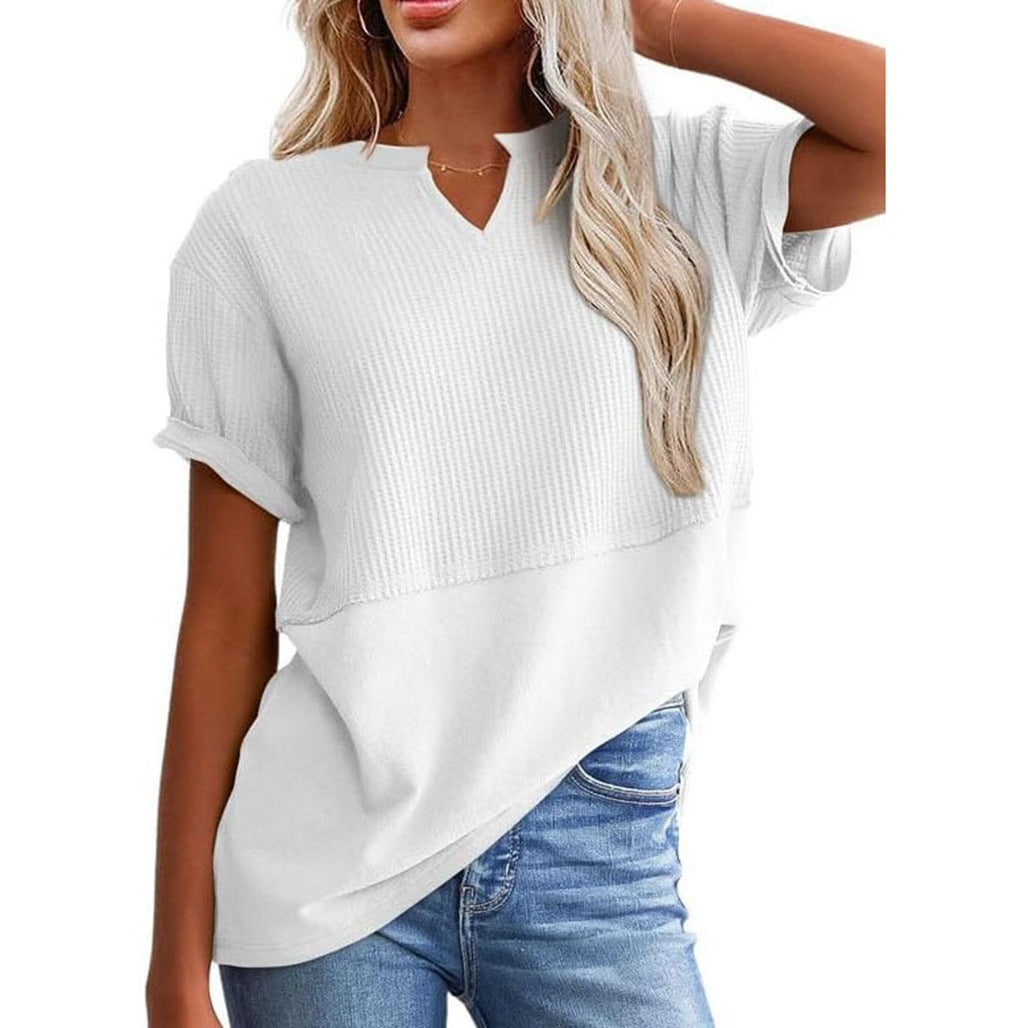 Strickshirt für Damen – Kurzärmelig, lässig
