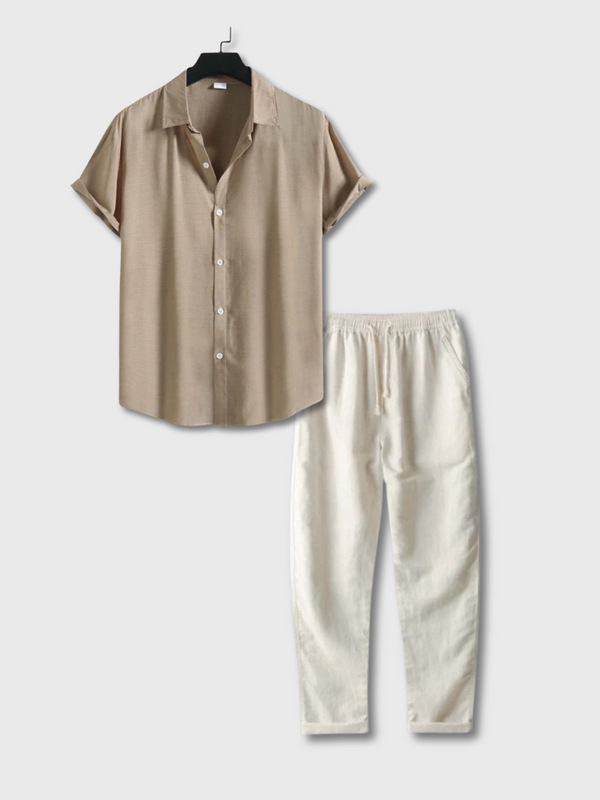 Herren Altes Geld Sommer-Set | Hemd und Hose